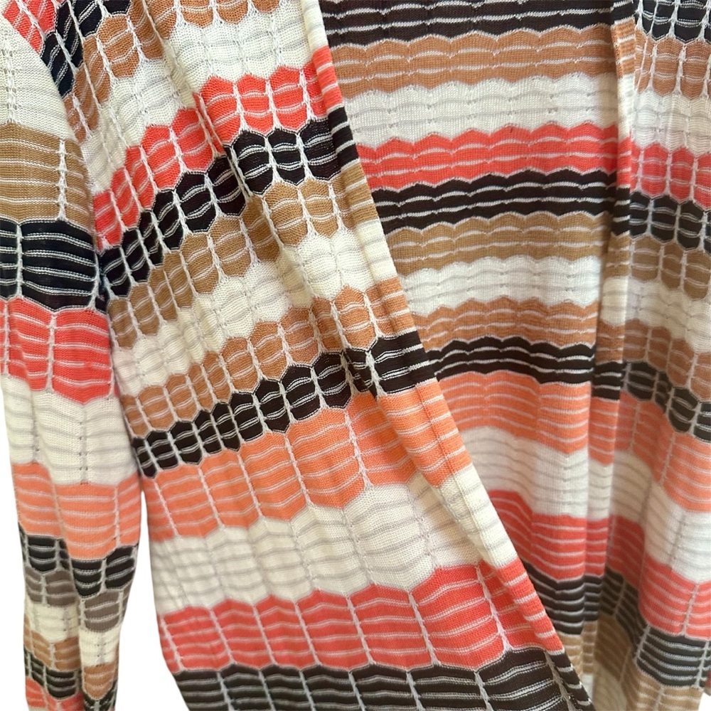 Nic & Zoe Open Front Cardigan Sweater  Silk Blend Women’s Size Petite Medium - Picture 4 of 5